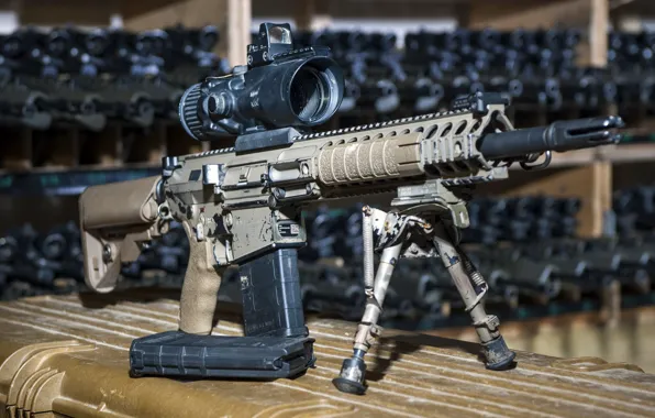 Оружие, фон, 7.62mm, Sharpshooter Assault Rifle, L129A1