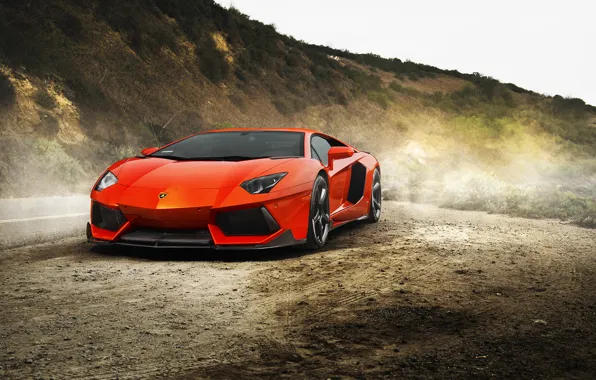 Supercar, автообои, Lamborghini Aventador
