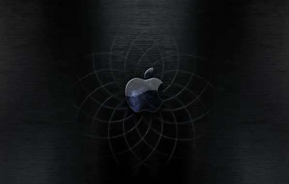 Картинка черный, Apple, кривые