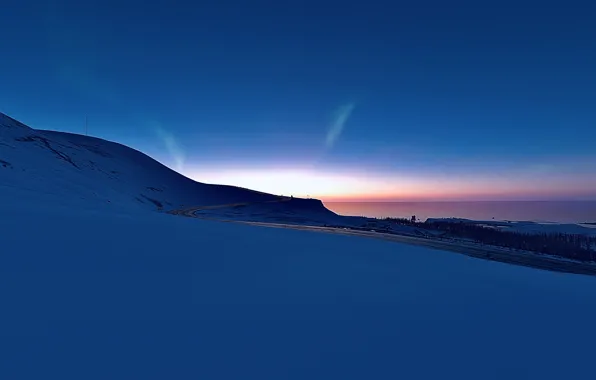 HDR, Sky, Winter, Mountain, Snow, Street, Game, Ocean