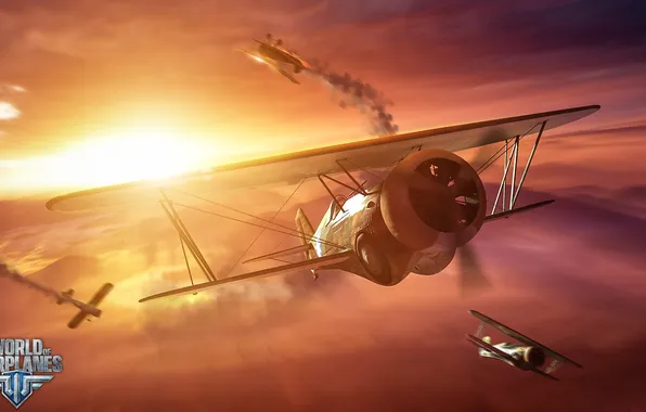 Картинка солнце, самолет, aviation, авиа, MMO, Wargaming.net, World of Warplanes, WoWp
