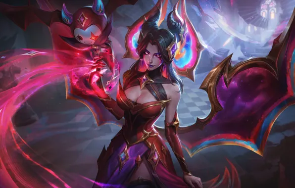 Art, League of Legends, Skin, LoL, Morgana, Star Nemesis
