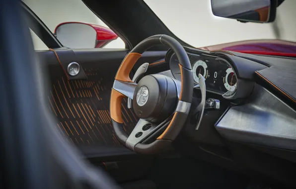 Alfa Romeo, steering wheel, 2023, Alfa Romeo 33 Stradale, 33 Stradale