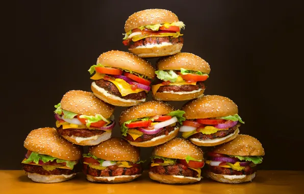 Картинка фон, еда, hamburguesas plásticas