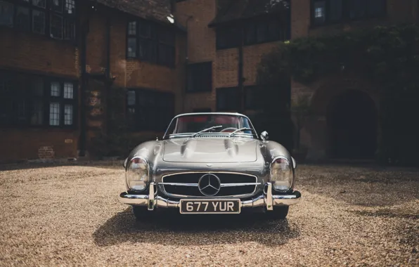 Mercedes-Benz, front, 1957, 300SL, Mercedes-Benz 300 SL Roadster