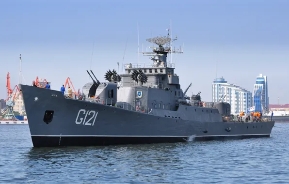 Корабль, фрегат, Каспийское море, сторожевой, G121
