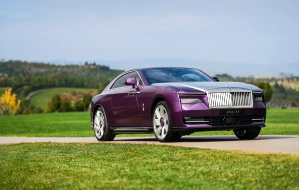 Rolls-Royce, purple, Spectre, Rolls-Royce Spectre