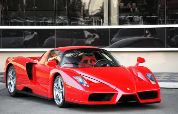 Ferrari, red, supercar, Enzo