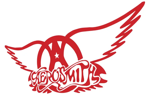 Картинка музыка, логотип, группа, белый фон, Aerosmith