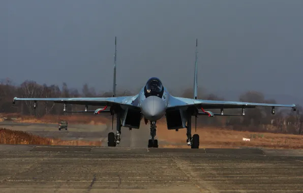Картинка истребитель, Су-35, реактивный, многоцелевой