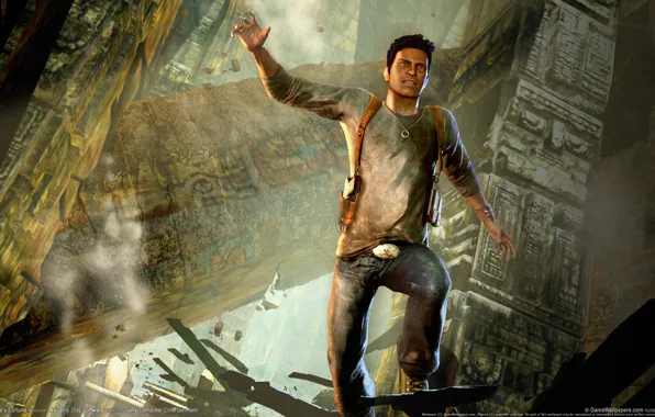 Игра, руины, drake, uncharted