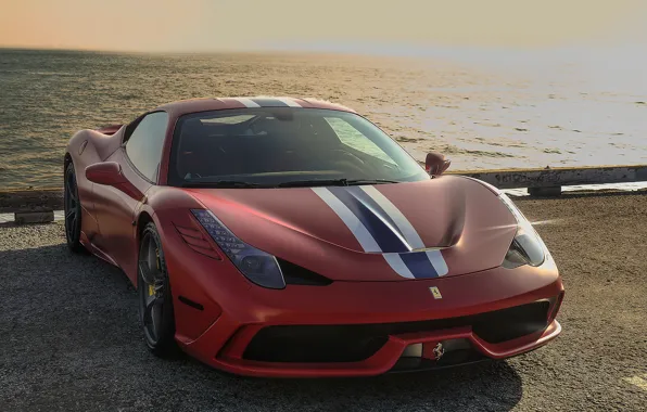 Картинка Ferrari, Red, 458, Matte, Speciale