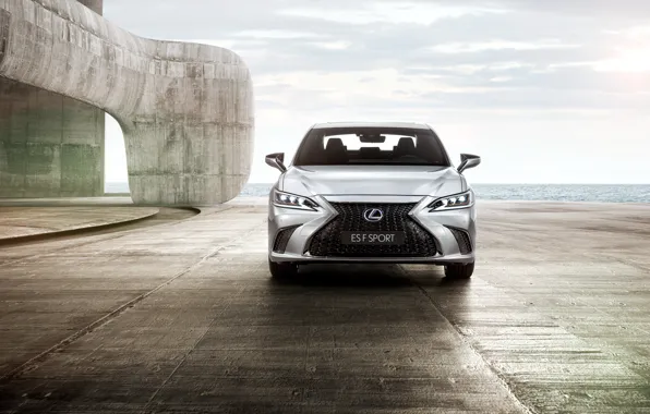 Седан, вид спереди, 2018, F Sport, 300h, Lexus ES
