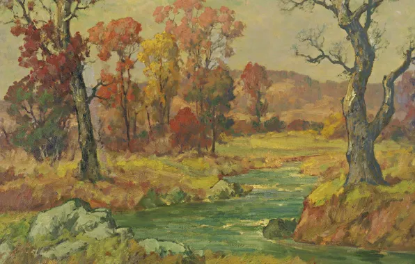 Пейзаж, ОСЕНЬ, Maurice Braun, Морис Браун