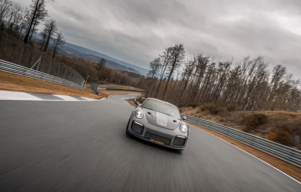 Пасмурно, скорость, 911, Porsche, гоночный трек, GT2 RS, 991, Edo Competition