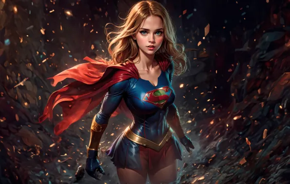 Картинка supergirl, adventure, high flying