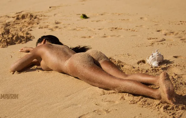 Ass, Sexy, Model, Beauty, Sand, Erotic, Hair, MAVRIN