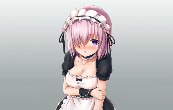Girl, sexy, cleavage, pink hair, dress, boobs, anime, beautiful