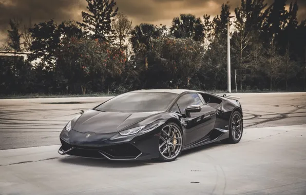 Картинка Lamborghini, Black, Huracan