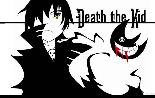 Аниме, парень, Пожиратель душ, Soul Eater, Death the Kid