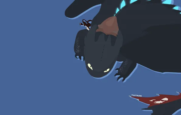 Toothless, Minimalism, How to Train Your Dragon