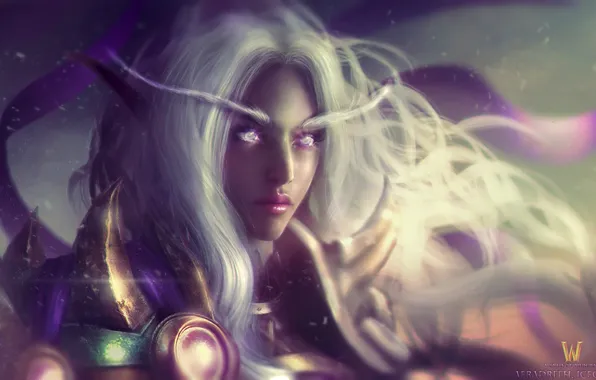 Картинка World of Warcraft, wow, art, elf, Icecrown