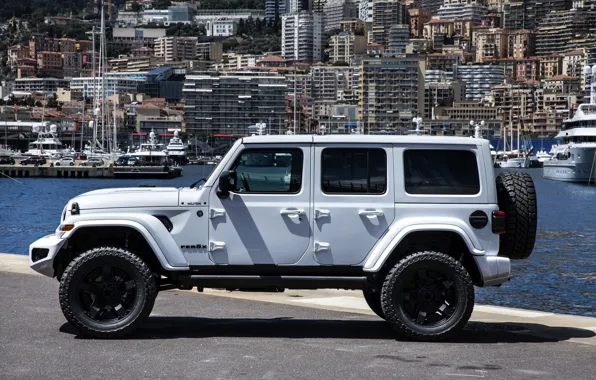 Картинка вид сбоку, Wrangler, Jeep, Unlimited, 2019, Militem, Ferōx