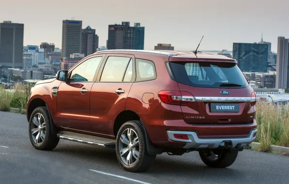 Асфальт, город, Ford, Everest, Limited, 4WD, 2015