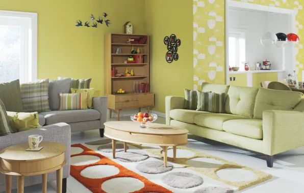 Luxury, retro style, apartments, living spaсe