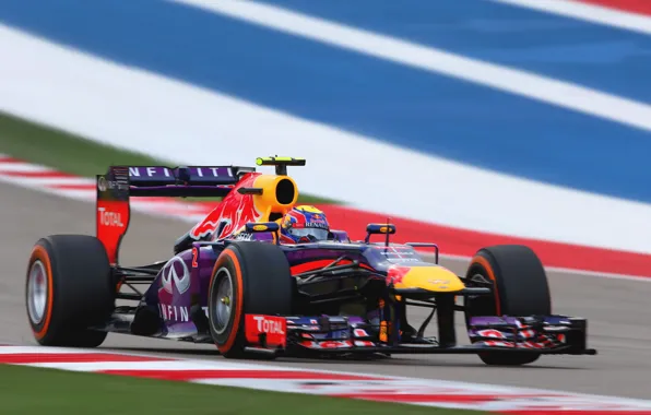 Формула 1, болид, race, formula one, red bull, Mark Webber, United States GP