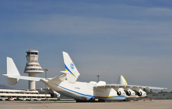 Картинка Ан-225, ОКБ Антонова, в аэропорту, изделие 402, Мрия или Мечта, Нато Cossack Казак