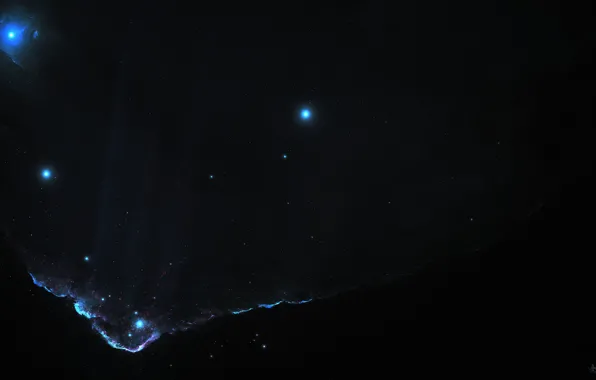 Звезды, Космос, Туманность, Fantasy, Арт, Stars, Space, Art