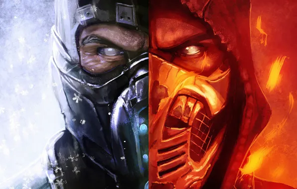 Глаза, маска, скорпион, Mortal Kombat 11