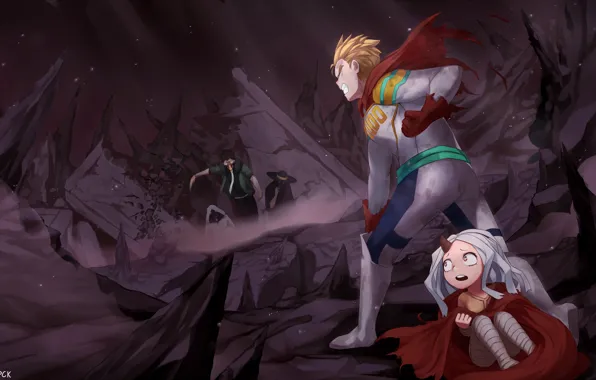 Герой, девочка, парни, злодеи, Boku No Hero Academia, Моя Геройская Академия