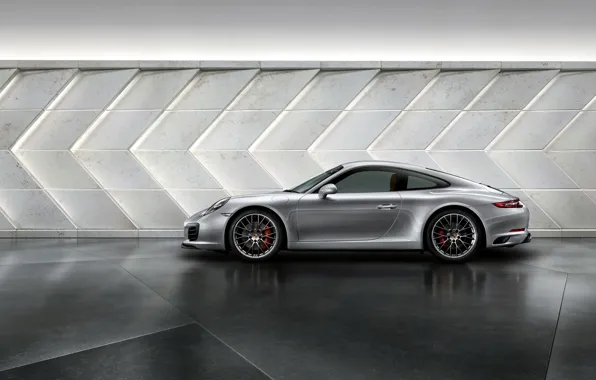 Картинка 911, Porsche, порше, сбоку, Carrera, каррера