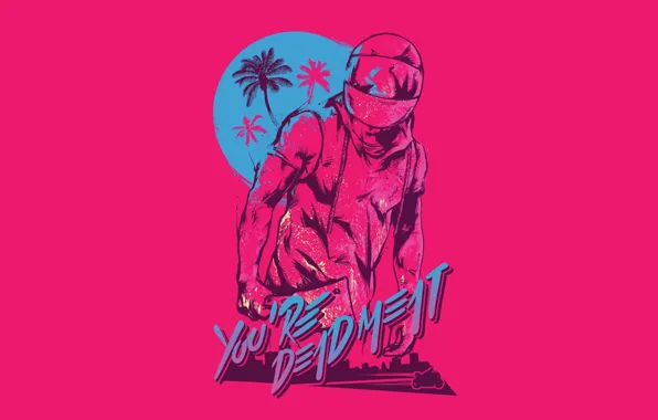 Игра, Фон, Miami, Байкер, Hotline Miami, Synthpop, Biker, Darkwave