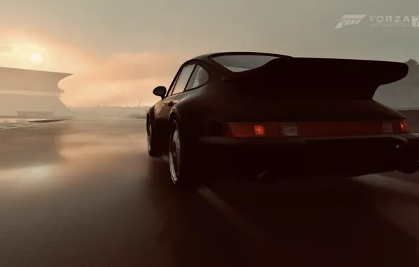 HDR, 911, Porsche, Sun, Rain, Game, FM7, UHD