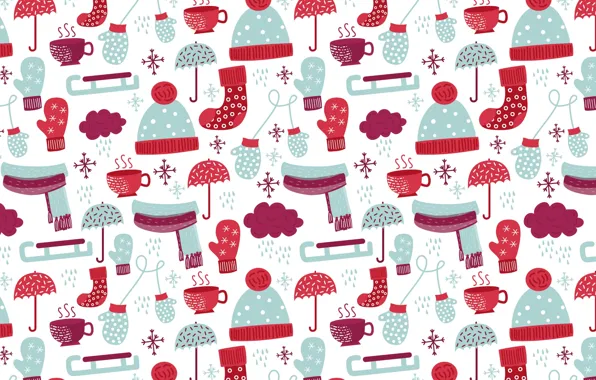 Зима, текстура, with, winter, pattern, socks