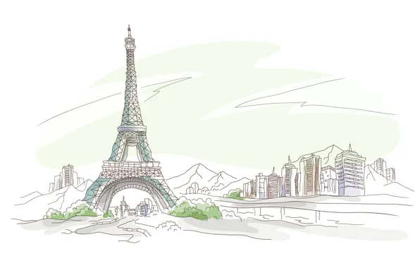 Картинка париж, франция, францыя, ейфелевая башня