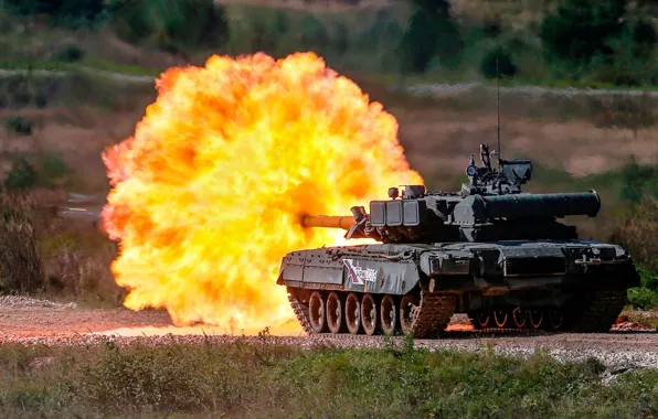 Картинка weapon, shot, tank, T 80u