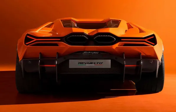 Lamborghini, суперкар, вид сзади, 2023, Lamborghini S.p.A., Revuelto, Lamborghini Revuelto