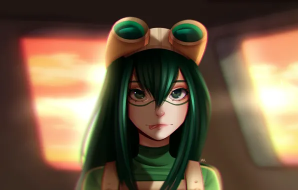 Девушка, лягушка, My Hero Academia, Boku No Hero Academia, Моя Геройская Академия, Фроппи
