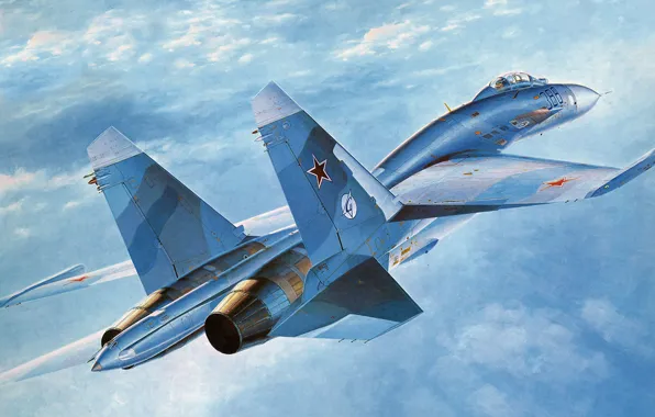 Картинка Sukhoi, Су-27, Energo5, Soviet Air Force, Flanker-B