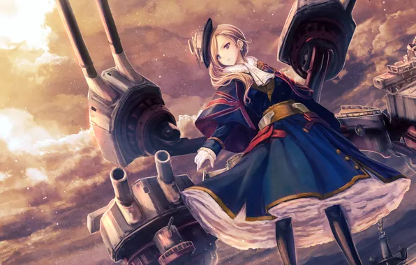 Девушка, оружие, аниме, Azur Lane