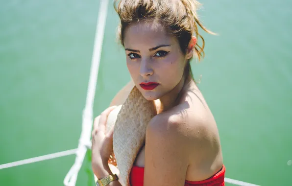 Взгляд, девушка, шляпа