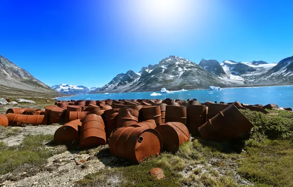 Картинка бочки, Гренландия, Greenland, Utorqarmiut, Ostgronland