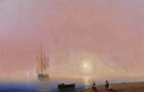 Прощание, (1817-1900), Иван АЙВАЗОВСКИЙ, 1869