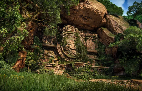 Зелень, скала, игра, Uncharted: The Lost Legacy
