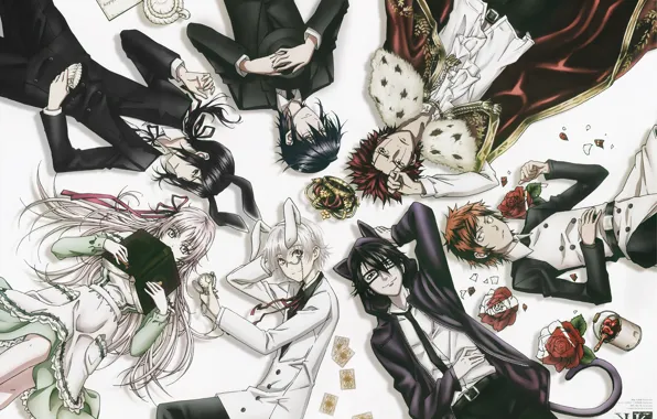 Alice in Wonderland, King, K Project, Munakata Reisi, Suoh Mikoto, Yata Misaki, Fushimi Saruhiko, Yatogami …