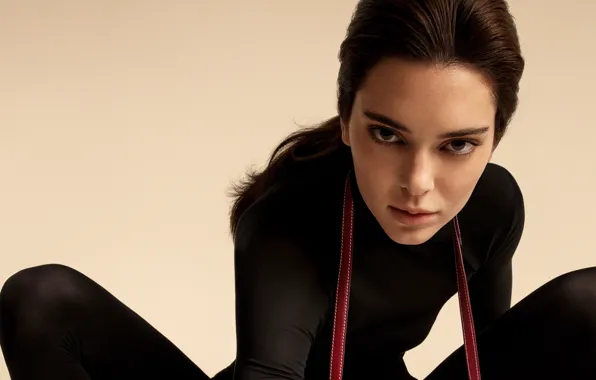 Взгляд, девушка, поза, модель, губы, Kendall Jenner
